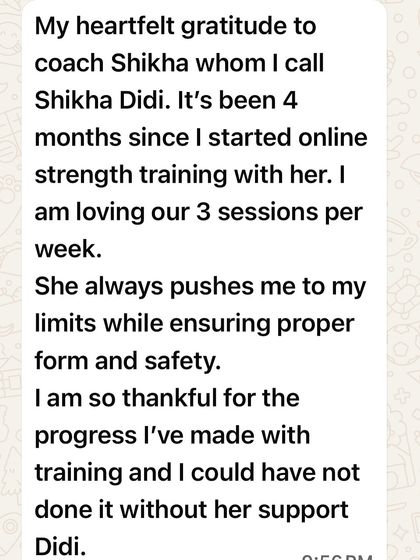 Shikha Singh - Online Strength & Nutrition Coaching for Women Real Results: Client Transformations photo 3