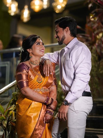 A lovely couple portrait. I did the makeup for this client for her engagement, creating a look that was both beautiful and personal.