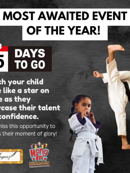 The countdown begins for the most awaited event of the year. A promotional poster building excitement for our students' moment of glory on stage.