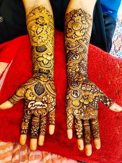 Hajira Mehendi Artist - Mehndi Artist Services Intricate Bridal & Sangeet Designs photo 50