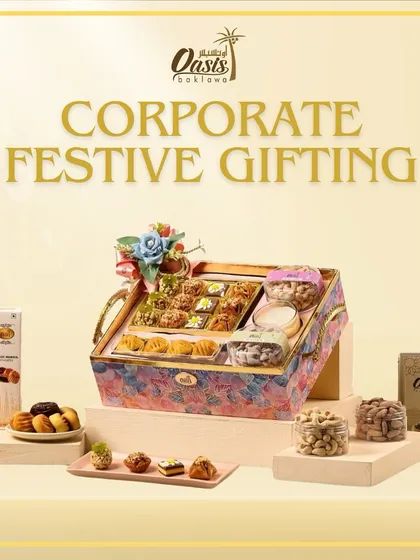 Level up your corporate gifting with a luxurious selection of handcrafted, authentic Middle Eastern sweets. This hamper is perfect for showing appreciation and is sure to impress clients and colleagues.
