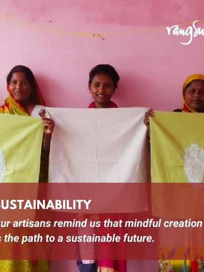 Our artisans remind us that mindful creation is the path to a sustainable future. We are committed to practices that are good for people and the planet.