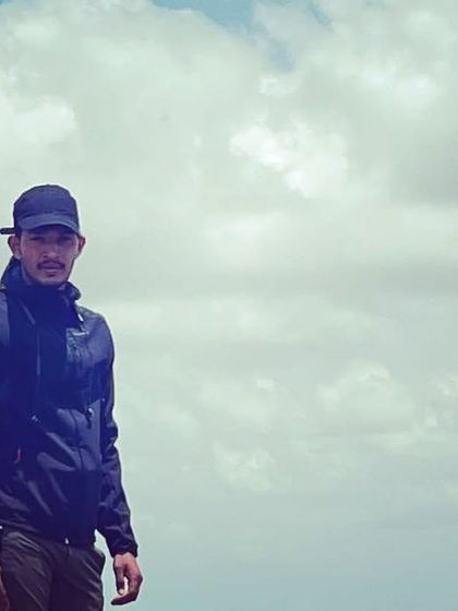 Another portrait from the Shivagange trek, capturing the feeling of being on top of the clouds.