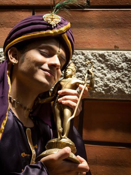 An invitation to our show combining a Harikatha on Lord Rama with the dance musical 'Apaharana'. This fusion of storytelling and dance offers a unique way to experience the epic journey of Rama.