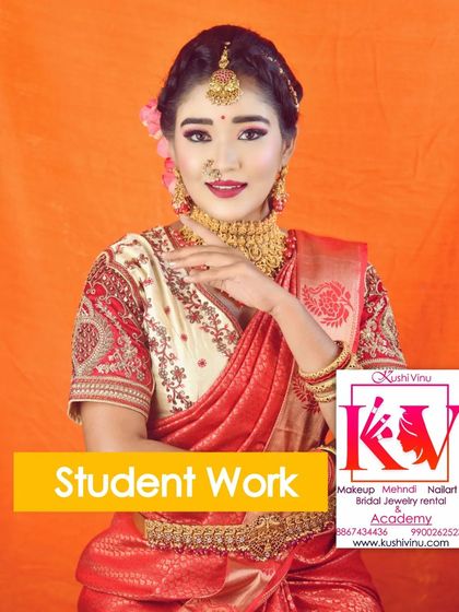 Kushivinu - Beauty Academy & Training Student Portfolios: Bridal Makeup Mastery photo 8
