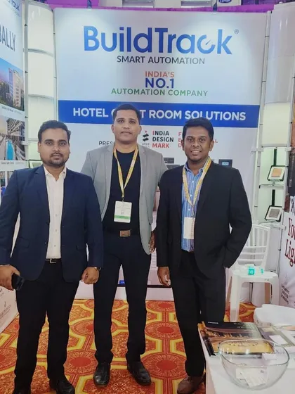 Our dedicated team at the FHRAI Goa convention, ready to showcase how BuildTrack is revolutionizing the world of hospitality with smart, integrated solutions.