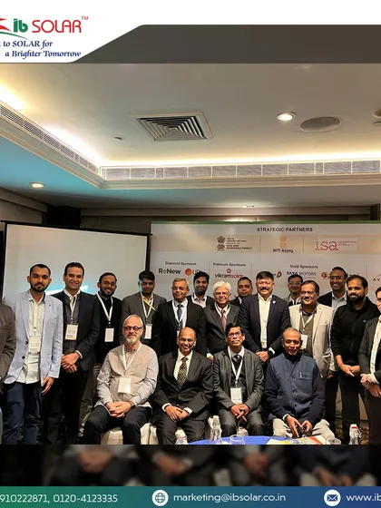 Our Director, Mr. Abhinav Mahajan, with other industry leaders at the Bharat Climate Forum 2025 in New Delhi. He participated in a roundtable discussion on creating solar solutions for a self-reliant India.
