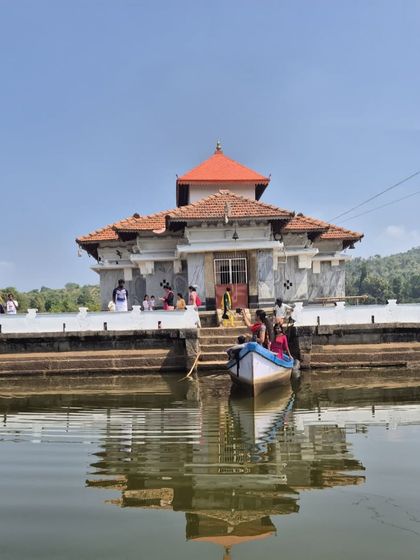 A closer view of the Varanga Jain temple. We visit this unique heritage site during our Narasimha Parvatha treks.