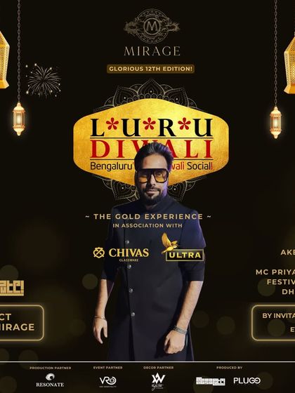 My official poster for the 12th edition of Luru Diwali. As the producer and a lead DJ, I am central to the event's identity.