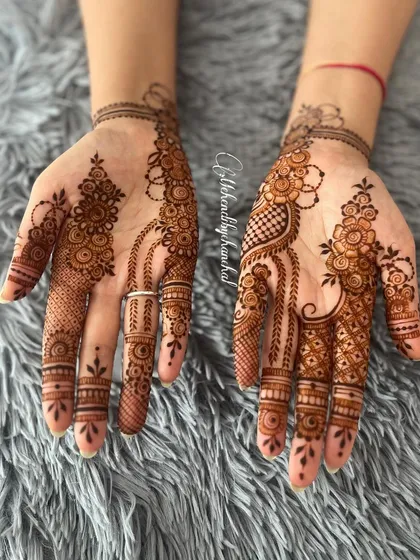 A beautiful example of an Indo-Arabic design, with a focus on flowing vines and delicate details.
