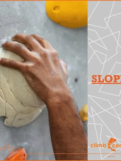 Meet the 'sloper'. This hold has no distinct edge, so you have to rely on an open hand and good body position to use it effectively.