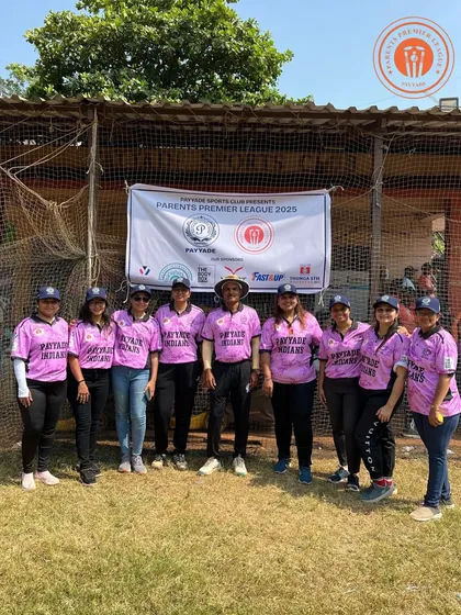 Another women's team in pink jerseys, united and ready for their PPL matches.