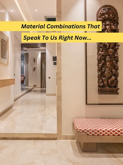 This series is about material combinations that create a sense of luxury. The right pairing of materials can build atmosphere and sophistication even before furniture arrives.