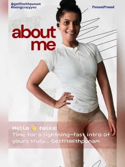 Hello! I'm Punam, a full-time nutritionist and fitness coach, and a mom to a toddler. I specialize in helping women with weight loss, lifestyle modification, and prenatal or postpartum fitness. If you're struggling with PCOS, thyroid issues, or just feeling lost on your health journey, you're in the right place.