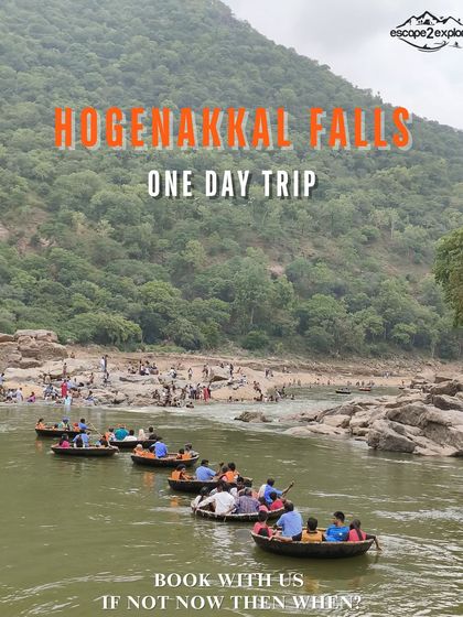 My one-day trip to Hogenakkal Falls is the perfect quick getaway. The package includes transport and a memorable coracle ride.