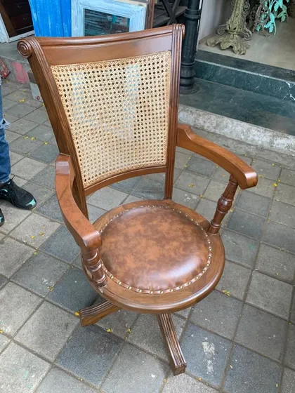 Another angle of the custom office chair.