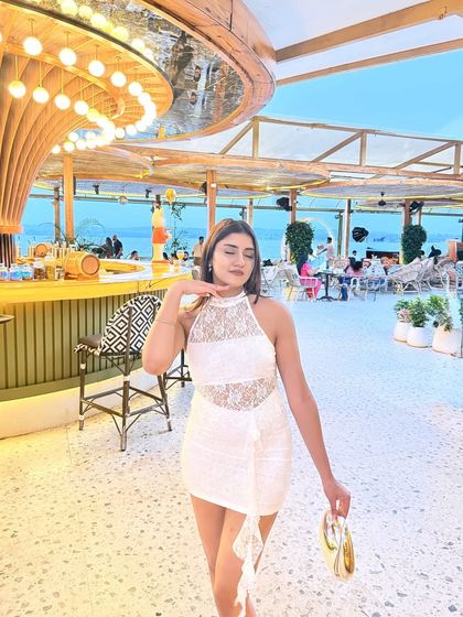 A final, cute pose from my day at Kiki Goa.