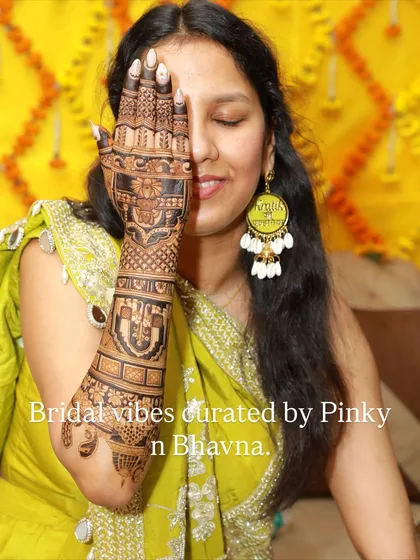 Bridal vibes curated by me and Bhavna. Our brides aren't just clients; they are our canvas of emotions.