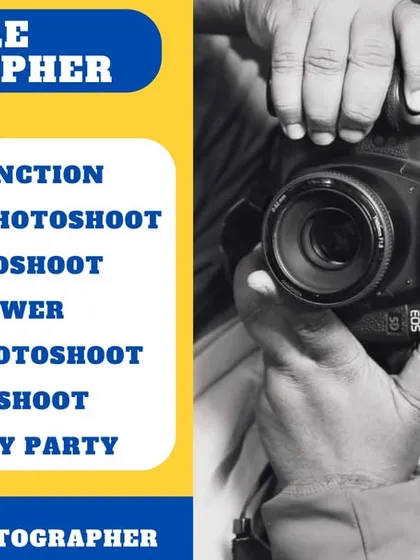 An advertisement highlighting our female photographer services for a variety of women-centric events.