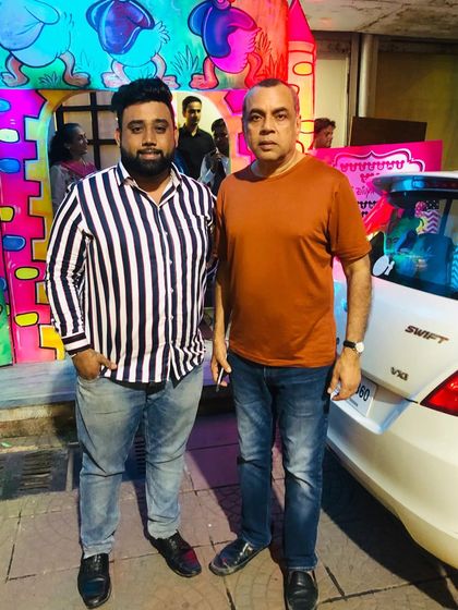 With the legendary actor Paresh Rawal. It was an honor.
