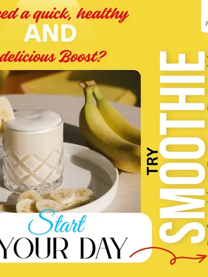 Need a quick, healthy, and delicious boost? This refreshing banana smoothie is the perfect way to start your day. I blend a ripe banana with milk and a pinch of cinnamon for a creamy, nourishing drink.