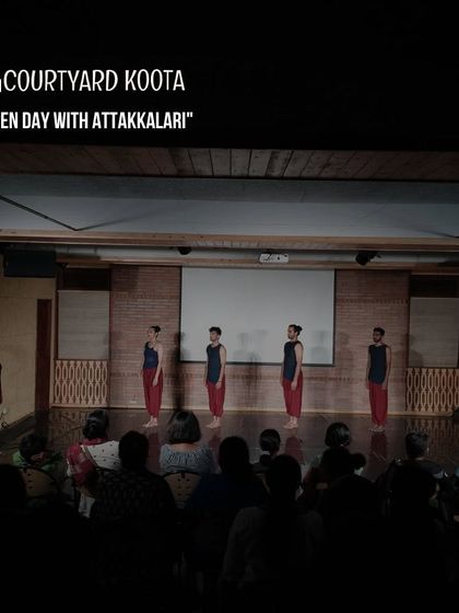 A performance from the 'Open Day with Attakkalari', featuring a fusion of Kalaripayattu and contemporary dance.