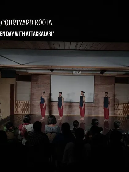 A performance from the 'Open Day with Attakkalari', featuring a fusion of Kalaripayattu and contemporary dance.