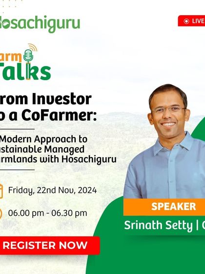 This webinar explores the journey from being an investor to a co-farmer. Discover our unique approach that goes beyond investment to embrace a lifestyle that nurtures you and the environment.