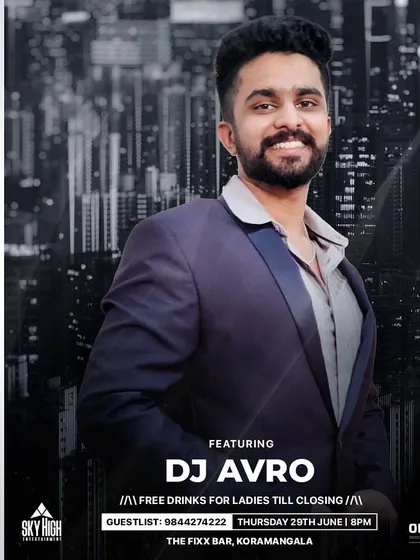 Thursday Takeover at The Fixx, Koramangala. A premium night with free drinks for ladies until closing.