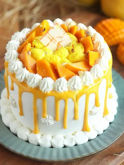 When mango season is here, we celebrate with creations like our Mango Rasmalai Cake. It’s a beautiful fusion of fresh, juicy mangoes and the timeless flavor of rasmalai, finished with a delicate drip design.