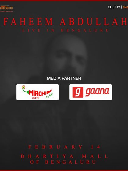 This poster showcases our media partnership with radio giant Mirchi 95 and streaming service Gaana. These collaborations are crucial for reaching a broad audience in the lead-up to the event.