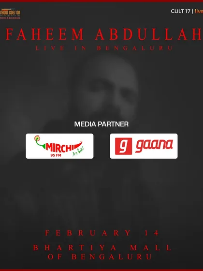 This poster showcases our media partnership with radio giant Mirchi 95 and streaming service Gaana. These collaborations are crucial for reaching a broad audience in the lead-up to the event.