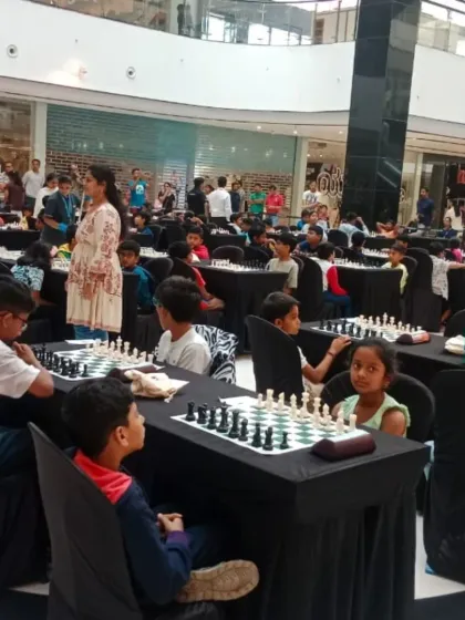 Our tournaments bring the community together. This was a large internal tournament we hosted at VR Mall, creating a vibrant atmosphere for players of all levels.