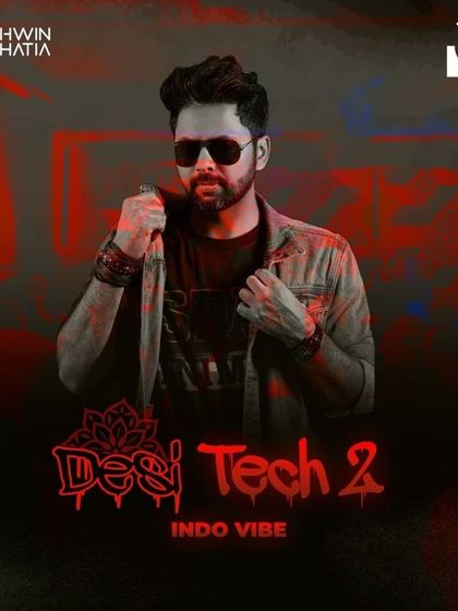 The main cover for the Desi Tech 2 album. This project is a continuation of my journey into blending Indian sounds with global electronic music.