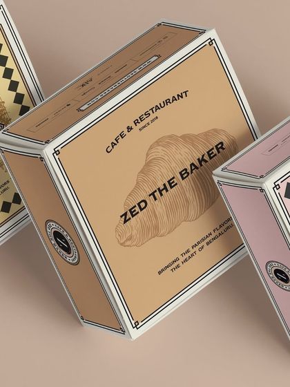 A trio of my different box designs, showcasing the variety in my French-inspired packaging.