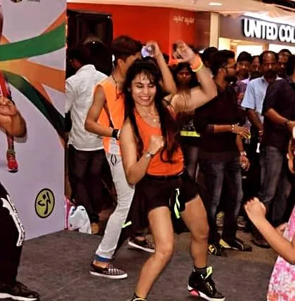 Leading a massive Zumba party at a public event. The energy of a crowd dancing together is unbeatable, and I love creating these large-scale fitness experiences.