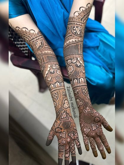 Both arms together, showing the complete look.