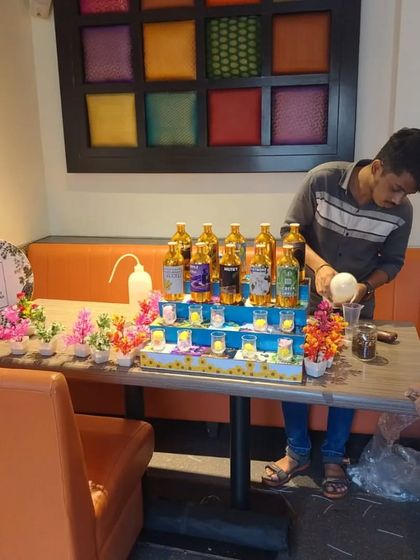 A unique perfume-making activity for a birthday party. Guests can mix their own scents and create a personalized perfume, which is a fun and memorable experience.