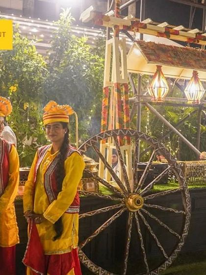 We take pride in serving authentic delicacies from different states of India. This beautifully designed food cart, complete with traditionally dressed staff, creates an immersive cultural experience for your guests.