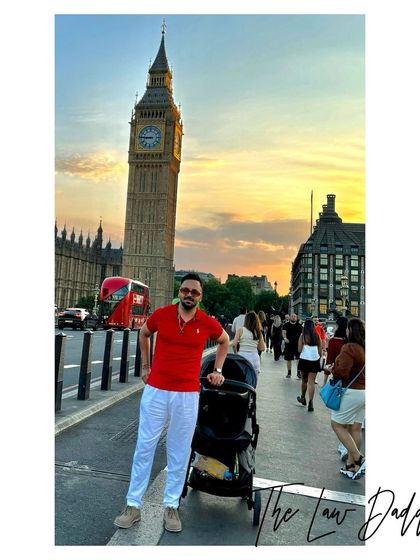 Taking a stroll with my son past Big Ben in London. My legal work and personal travels often take me to global hubs, broadening my perspective on international law and culture.