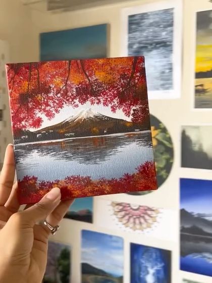 A compilation image showing some of my favorite landscapes, including this beautiful Mt. Fuji piece.