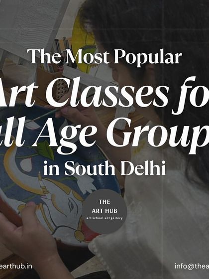 My studio offers the most popular art classes for all age groups in South Delhi. This image captures the focus and creativity that defines our sessions.