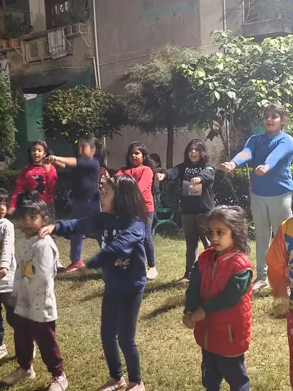 Young students practice basic punching and blocking drills. These exercises help develop muscle memory and coordination, which are fundamental to martial arts.