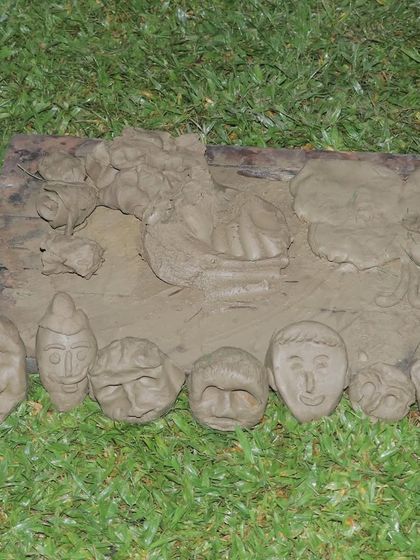 The results of a fun clay modeling activity during our July meet-up. Our events are not just about serious talks; we make sure to include creative and fun activities for everyone.