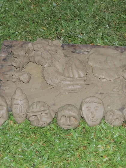 The results of a fun clay modeling activity during our July meet-up. Our events are not just about serious talks; we make sure to include creative and fun activities for everyone.