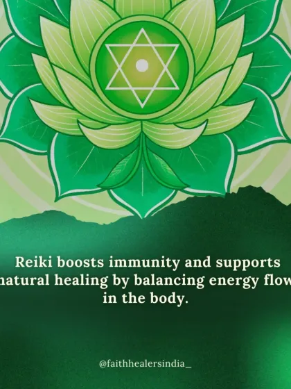 By balancing the energy flow in the body, Reiki naturally boosts your immune system. This supports your body's innate ability to heal and stay healthy.