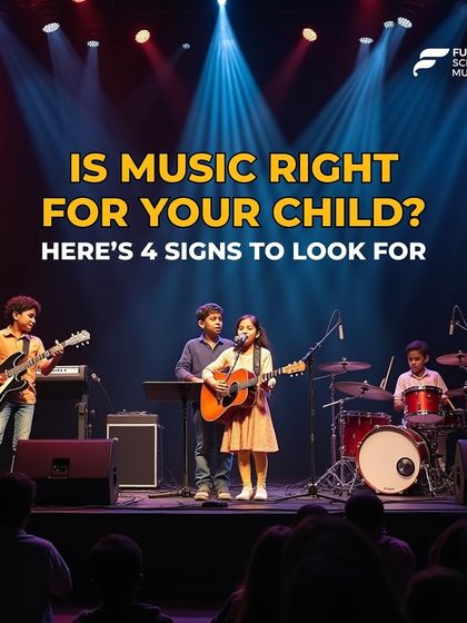 Wondering if music is right for your child? This series of images outlines four key signs to look for, from enjoying performances to responding naturally to rhythm. We help parents identify and nurture their child's innate musicality.