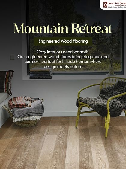 For a cozy mountain retreat or a hillside home, warmth and comfort are key. Our engineered wood floors bring natural elegance and a cozy feel to any interior. It's the perfect choice for designs where you want to bring the beauty of nature indoors.