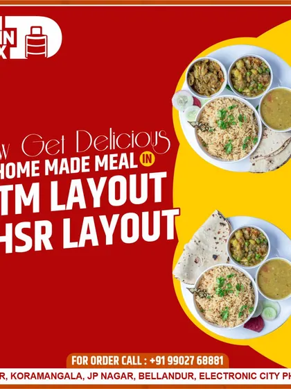 Residents and offices in BTM Layout and HSR Layout can now easily order our homemade meals. We ensure timely delivery of fresh and hot food for your group lunch requirements.