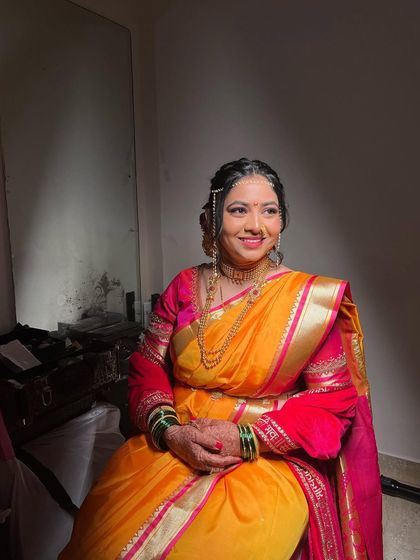 A beautiful portrait of Neha during her Vidhi ceremony. This photo is completely unedited and unfiltered, showcasing her natural glow.